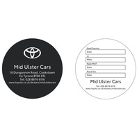 Round MOT/Service Sticker