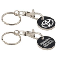 Trolley Coin Keyring
