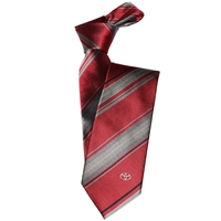 Red Multi Striped 7cm Silk Tie