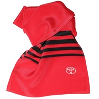 Red/Black 140x24cm Silk Scarf